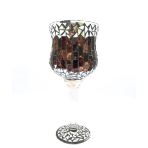 MV013-Brown-Mosaic-Candle-Glass-Large